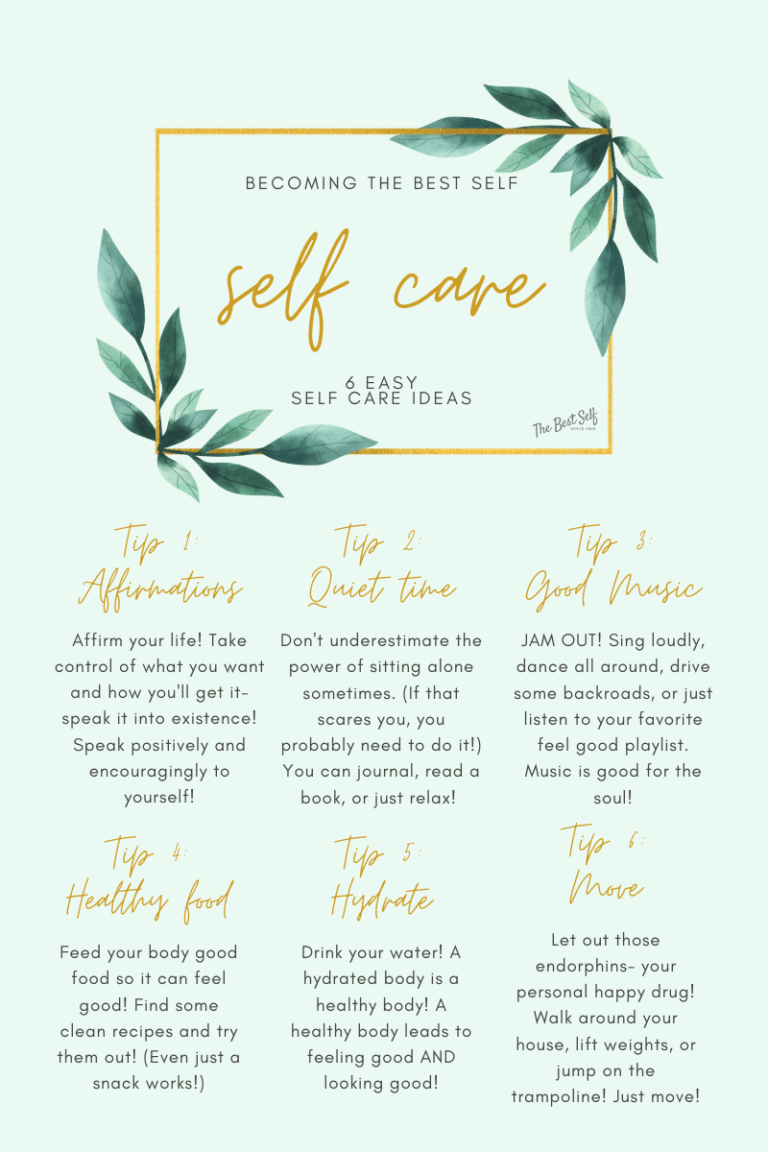 6 Easy Ways to Have a Self Care Day - the best self - take care of you