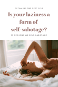 self sabotage